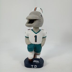 Vintage 90s T.D. Miami Dolphins Mascot Touchdown Bobblehead Stadium SGA - RARE